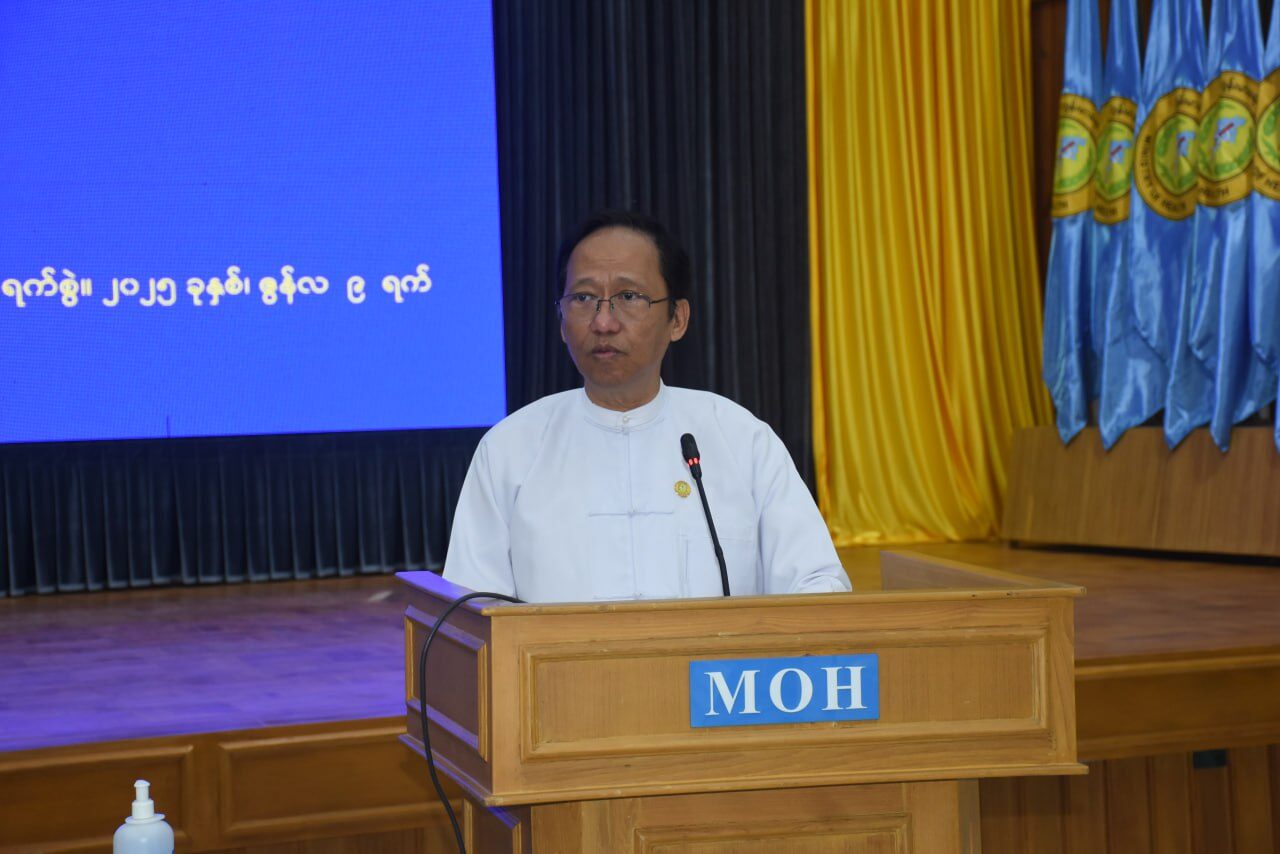 ကျန်းမာရေးဝန်ကြီးဌာန၊ ပြည်ထောင်စုဝန်ကြီး ဒေါက်တာသက်ခိုင်ဝင်းမှ မန္တလေးငလျင်ကြီးကြောင့် ပျက်စီးသွားသော ဆေးရုံအဆောက်အဦနှင့် ဓါတ်ခွဲခန်းများ ပြုပြင်ရန် အလှူရှင်များမှ လှူဒါန်းသော လှူဒါန်းပွဲအခမ်းအနားတက်ရောက်